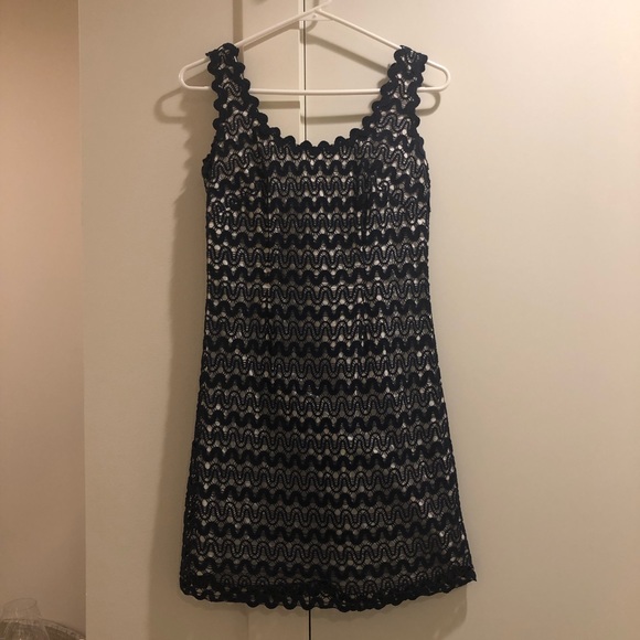 Lilly Pulitzer Lonnie navy shift dress size 0 - Picture 5 of 8